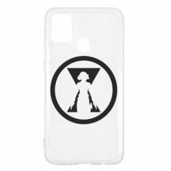 Чехол для Samsung M31 Black Widow logo - PrintSalon