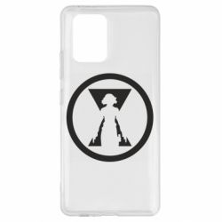Чехол для Samsung S10 Lite Black Widow logo - PrintSalon