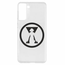 Чохол для Samsung S21+ Black Widow logo