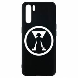 Чехол для Oppo A91/Reno3 Black Widow logo - PrintSalon