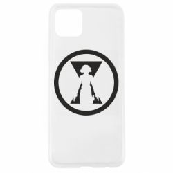 Чехол для Oppo A92s Black Widow logo - PrintSalon