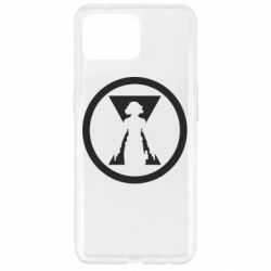 Чехол для Oppo Reno 4 Lite Black Widow logo - PrintSalon