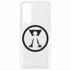 Чехол для Oppo Reno 4 Pro Black Widow logo - PrintSalon