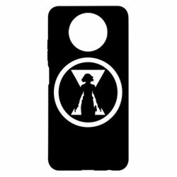 Чехол для Xiaomi Redmi Note 9 5G/Redmi Note 9T Black Widow logo
