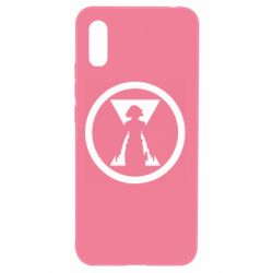 Чехол для Xiaomi Redmi 9a Black Widow logo - PrintSalon