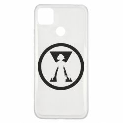 Чехол для Xiaomi Redmi 9c Black Widow logo - PrintSalon