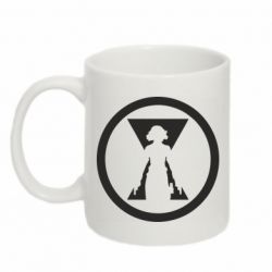 Чашка 320ml Black Widow logo