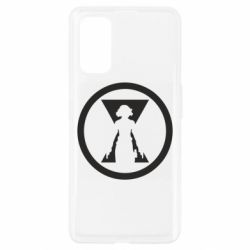 Чехол для Realme 7 Pro Black Widow logo - PrintSalon