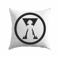 Подушка Black Widow logo - PrintSalon