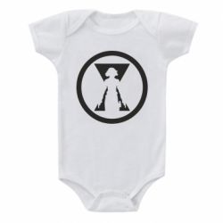 Детский бодик Black Widow logo - PrintSalon