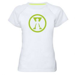 Женская футболка для спорта Black Widow logo - PrintSalon