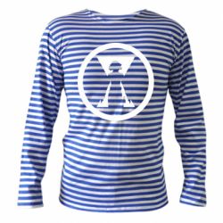 Тельняшка с длинным рукавом Black Widow logo - PrintSalon