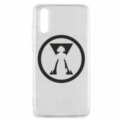 Чехол для Huawei P20 Black Widow logo - PrintSalon