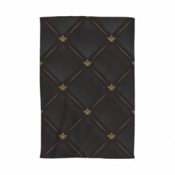 Полотенце с принтом Black with gold quilted pattern - PrintSalon