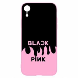Чехол для iPhone XR Blackpink pink fire - PrintSalon