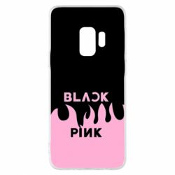 Чехол для Samsung S9 Blackpink pink fire - PrintSalon