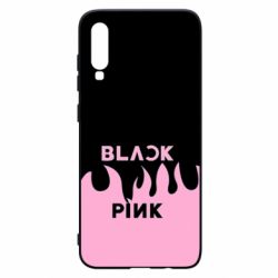 Чехол для Samsung A70 Blackpink pink fire - PrintSalon