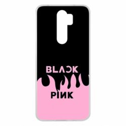 Чехол для Xiaomi Redmi Note 8 Pro Blackpink pink fire - PrintSalon