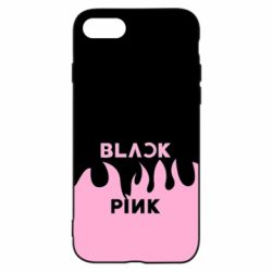Чехол для iPhone 8 Blackpink pink fire - PrintSalon