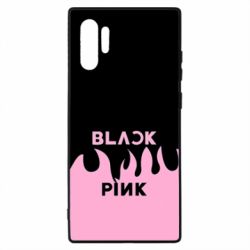 Чехол для Samsung Note 10 Plus Blackpink pink fire - PrintSalon