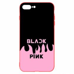 Чехол для iPhone 8 Plus Blackpink pink fire - PrintSalon