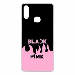 Чехол для Samsung A10s Blackpink pink fire - PrintSalon