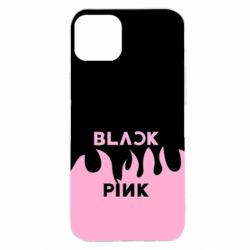 Чехол для iPhone 14 Plus Blackpink pink fire - PrintSalon