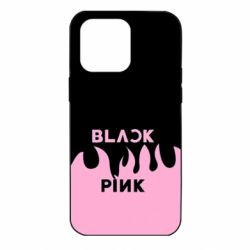 Чехол для iPhone 14 Pro Max Blackpink pink fire - PrintSalon