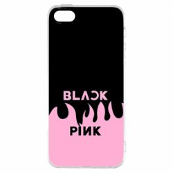 Чехол для iPhone5/5S/SE Blackpink pink fire - PrintSalon