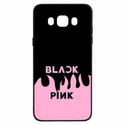 Чехол для Samsung J7 2016 Blackpink pink fire - PrintSalon