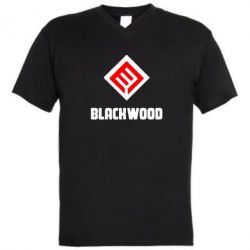 Мужская футболка  с V-образным вырезом Blackwood Warface - PrintSalon