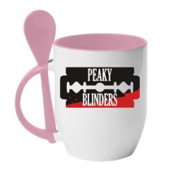 Чашка з ложкою Blade, Peaky Blinders - PrintSalon