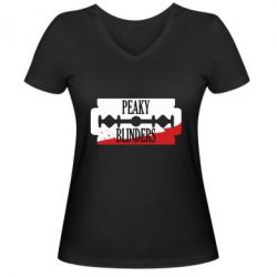 Жіноча футболка з V-подібним вирізом Blade, Peaky Blinders - PrintSalon