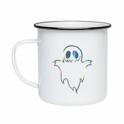 Кружка эмалированная Блестящее приведение - PrintSalon