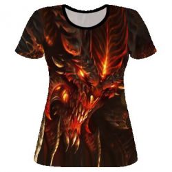 Женская футболка 3D Blizzard Diablo |||