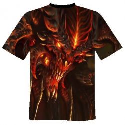 Мужская футболка 3D Blizzard Diablo |||