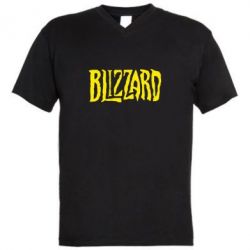 Мужская футболка  с V-образным вырезом Blizzard Logo - PrintSalon