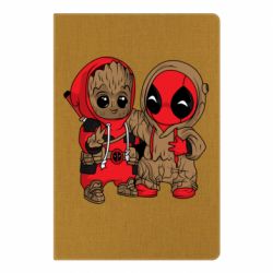 Блокнот Baby Groot And Deadpool - PrintSalon