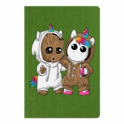 Блокнот Baby Groot And Unicorn - PrintSalon