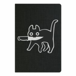 Блокнот Cat with a knife - PrintSalon