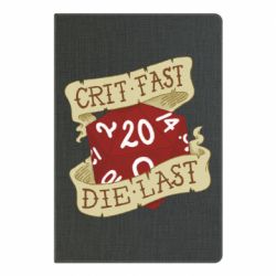 Блокнот Crit fast - die last - PrintSalon
