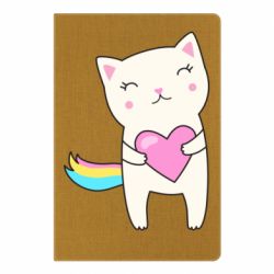 Блокнот Cute cat with heart