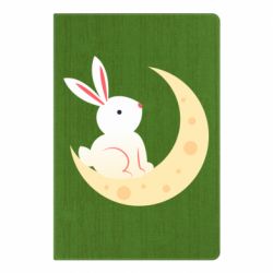 Блокнот Cute rabbit on the moon - PrintSalon