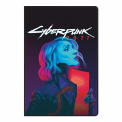 Блокнот Cyberpunk Girl Portrait - PrintSalon
