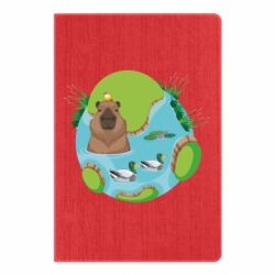 Блокнот Капибара в воде - PrintSalon