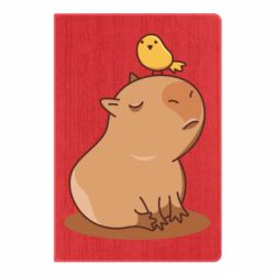 Блокнот Капибара с птичкой