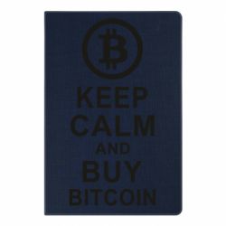 Блокнот Keep calm and by bitcoin - PrintSalon