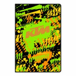 Блокнот KTM and colored background