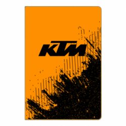 Блокнот KTM and grunge background