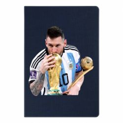 Блокнот Месси целует кубок-PrintSalon Блокнот Месси целует кубок